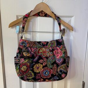 Vera Bradley Symphony in Hue Hobo Shoulder Bag Purse Tote - Reversible